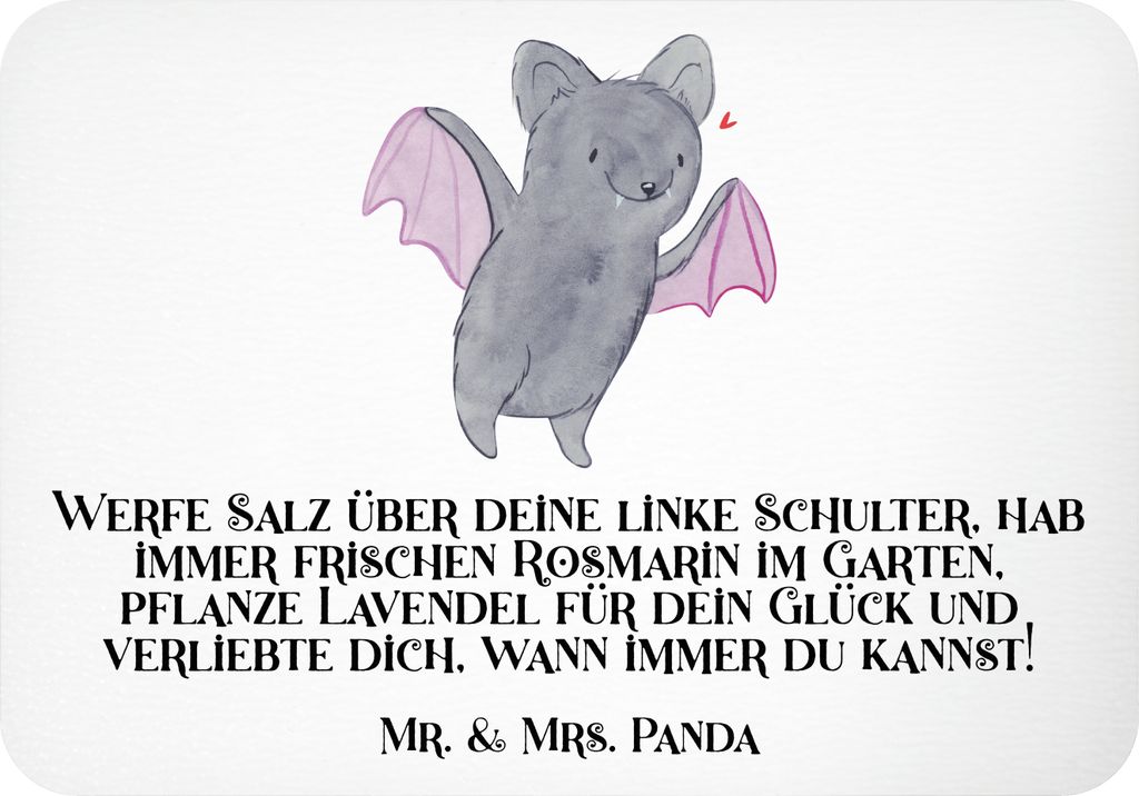 Mr. & Mrs. Panda magnet Halloween Rituale - Weiß - Geschenk, Gruselparty, Kräuter, küchenmagnet, emotionale Geschenke, Feiertag, Süßes oder Sa...