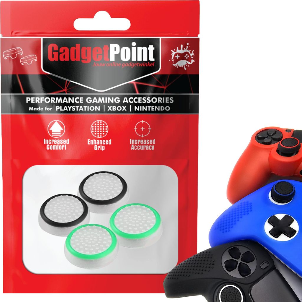 Thumbgrips - Thumb Grips voor PlayStation, PS5, Xbox X/S, One & Switch Pro Controller - Gaming Thumbgrips - Performance Anti-Slip Thumbsticks - Bes...
