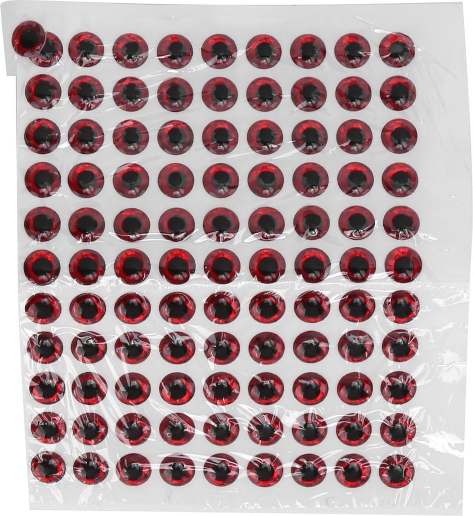 100 Stück künstliche Angelaugen, ovale 3D-Köderaufkleber für DIY-Köderzubehör, 7 mm