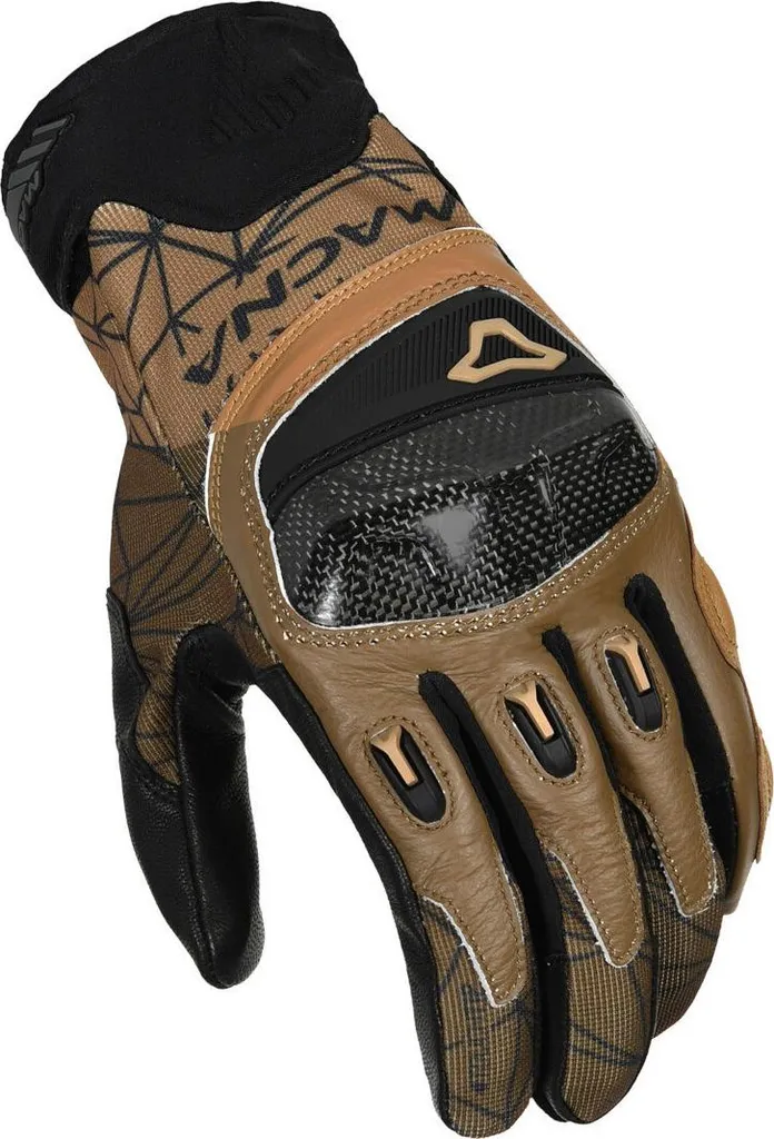 Gants de protection moto Macna Rocco cuir bicolore taille M de qualité