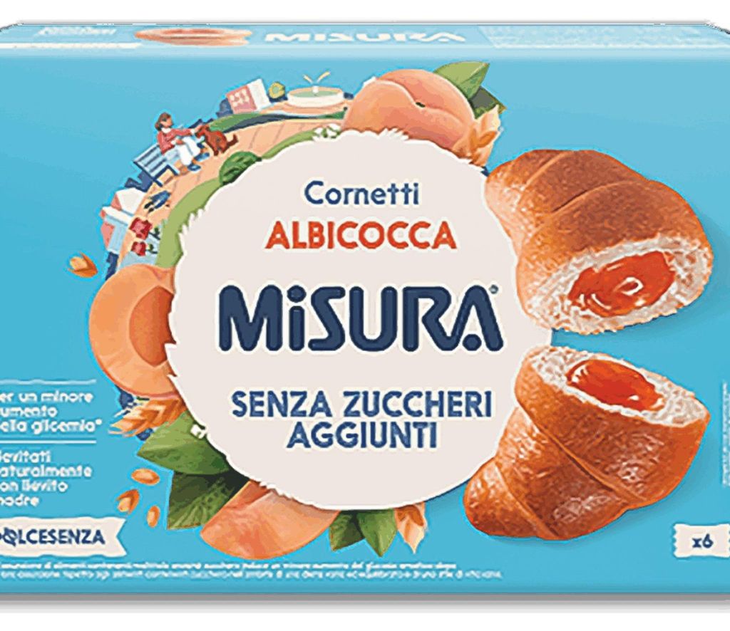 Rogaliki z nadzieniem morelowym bez cukru Cornetti Zdjęcie produktu 