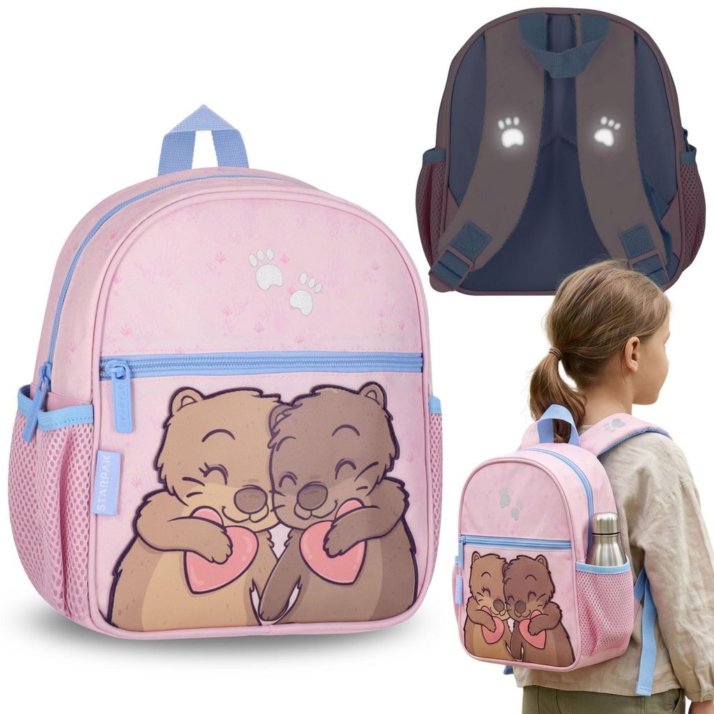 Otter kleiner Kindergartenrucksack für Mädchen mit Reflektoren, 5 L, für Ausflüge