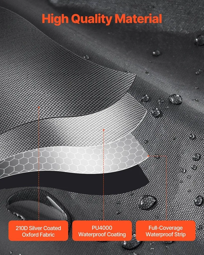 Housse de protection vélo extérieure rigide en forme d'éventail 2m - 3