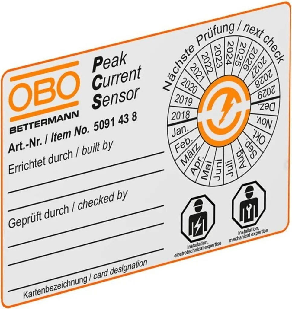Carte PCS OBO Bettermann 5091438 avec enregistreur magnétique VE10