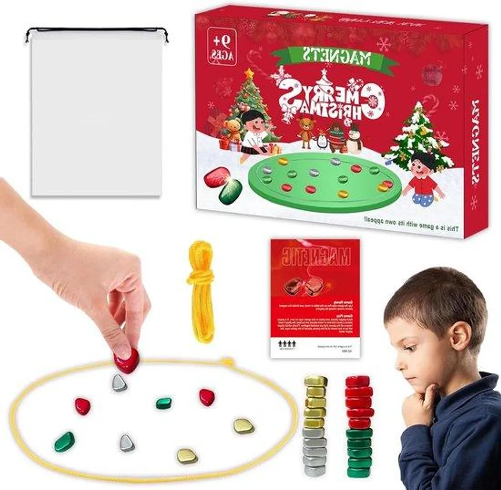 Jeu de Noël magnétique pour la famille - Activité de voyage pour enfants