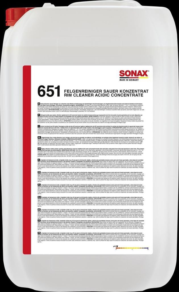 SONAX 06517050 Felgenreiniger Flüssig 25L