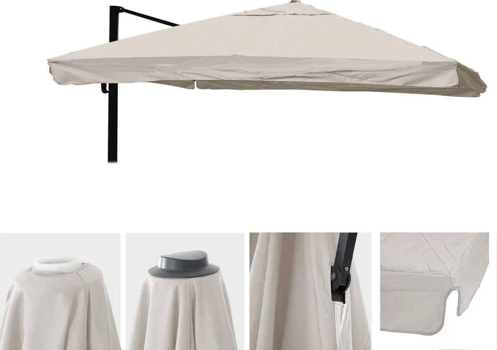 Telo Ombrellone Ricambio HWC-A96 3,5x3,5m | Resistente e Lavabile