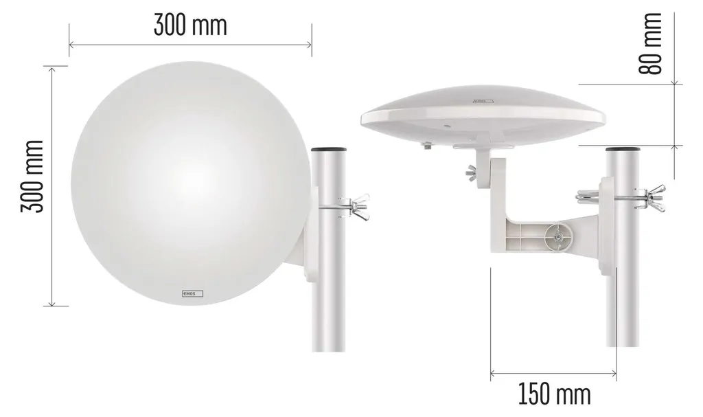 Antenne Anti-Interférence 5G EMOS J0803 DVB-T2 pour Réception Difficile - 16