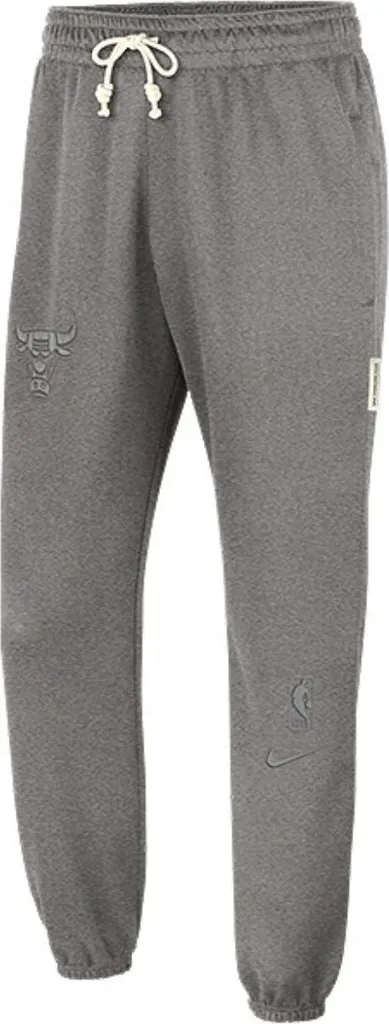 Bas de survêtement Chicago Bulls Nike Standard Issue en molleton gris anthracite
