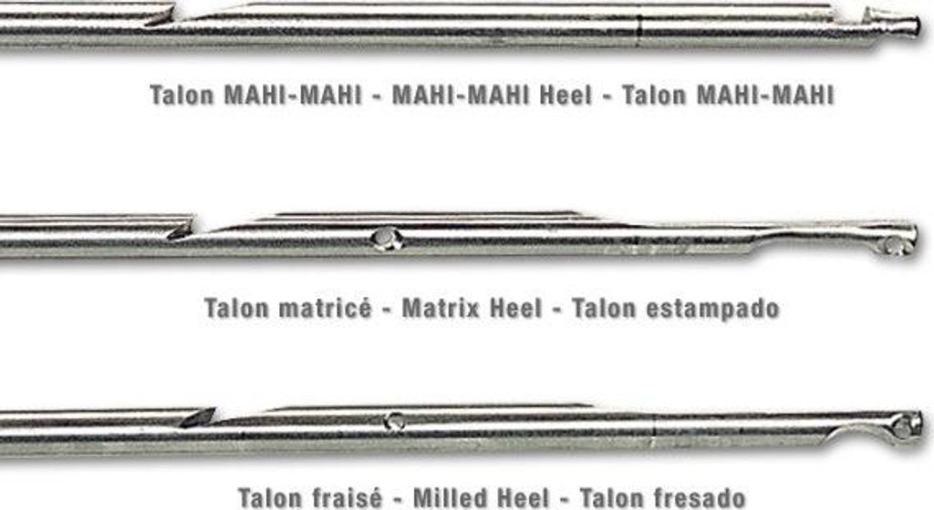 Pfeil aus rostfreiem Stahl - mit Spitze "Tahitian" Durchmesser 6mm