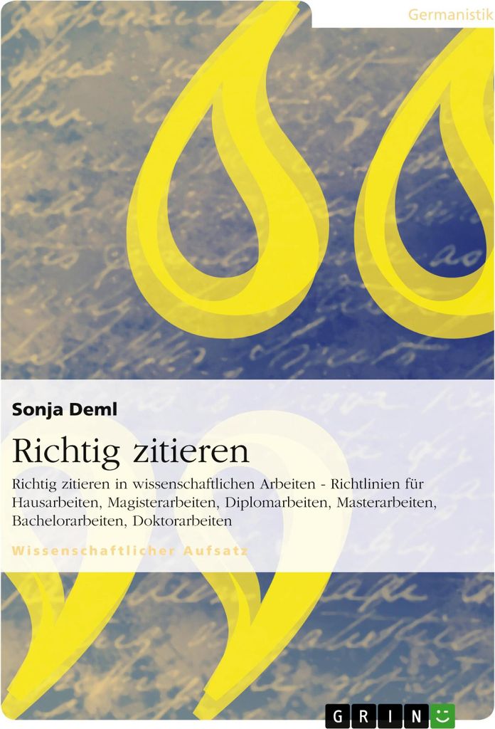 Richtig zitieren