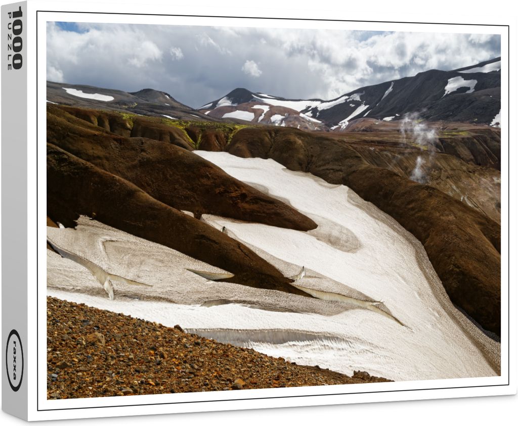 raxxa Premium-Puzzle "Island - Berglandschaft mit Schneefeldern", 1000 Teile
