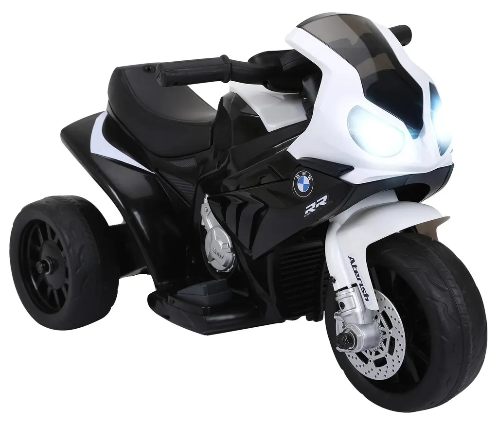 Moto de loisir électrique enfant noire 3 roues pour jardin et parc
