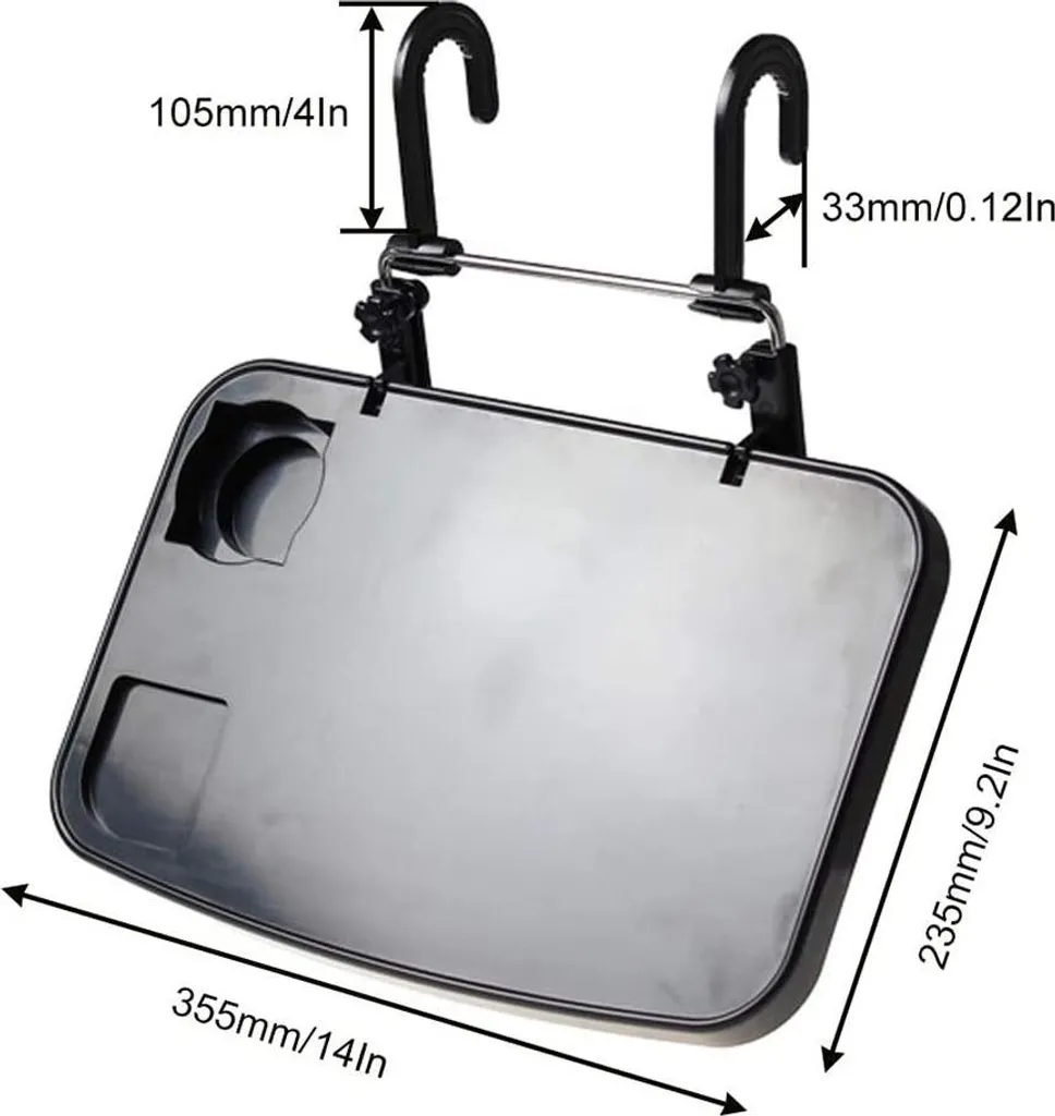 Support ordinateur de voiture modulable avec porte-gobelet intégré