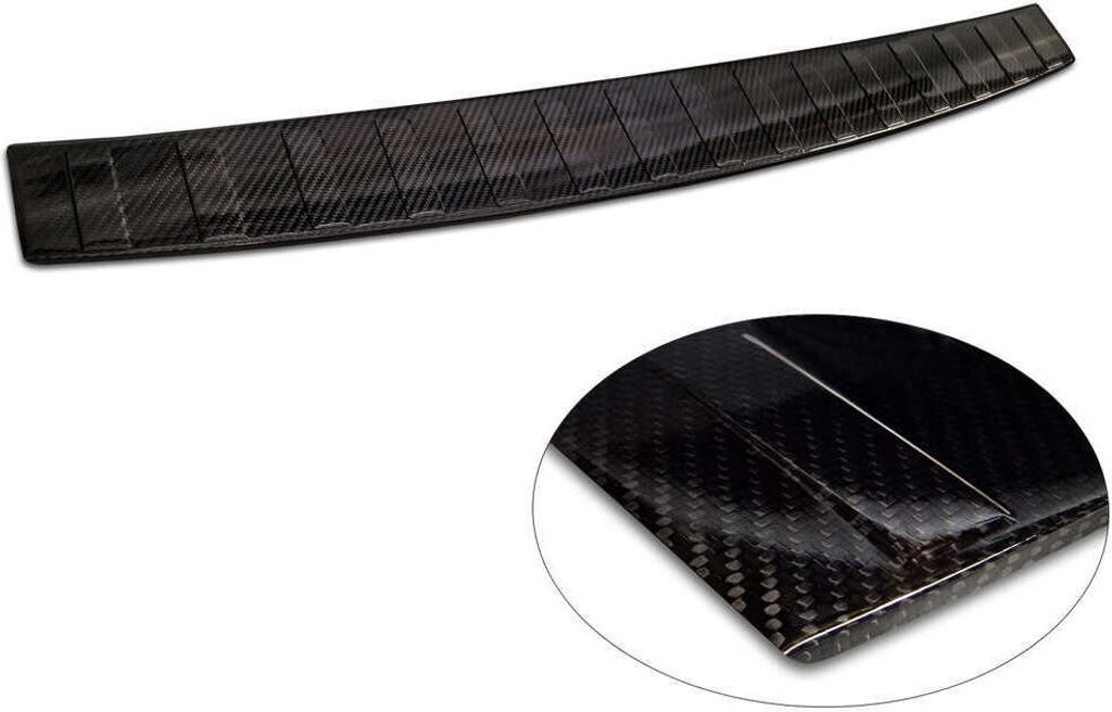 Ladekantenschutz Stoßstangenschutz Carbonn Fiber schwarz passend für MERCEDES EQE SUV (X294) 2023->