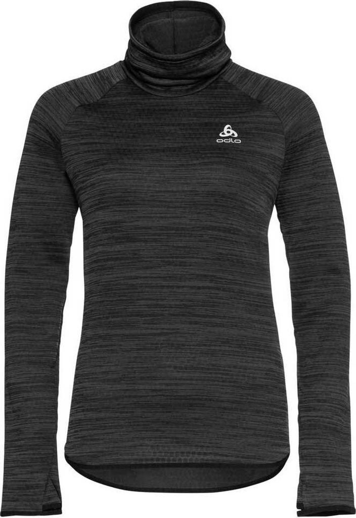 Odlo The Run Easy Warm Mid Layer Women's Black Melange XS Laufsweatshirt