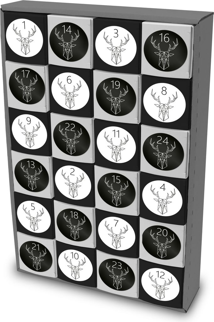 itenga SET Adventskalender zum Füllen Würfel 5cm (außen Produktbild 