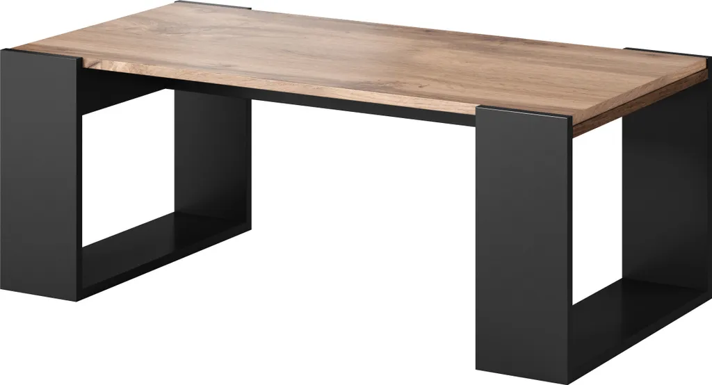 Offerta Tavolino NUNKI 120x55 Rovere Wotan / Antracite - Prezzo Outlet