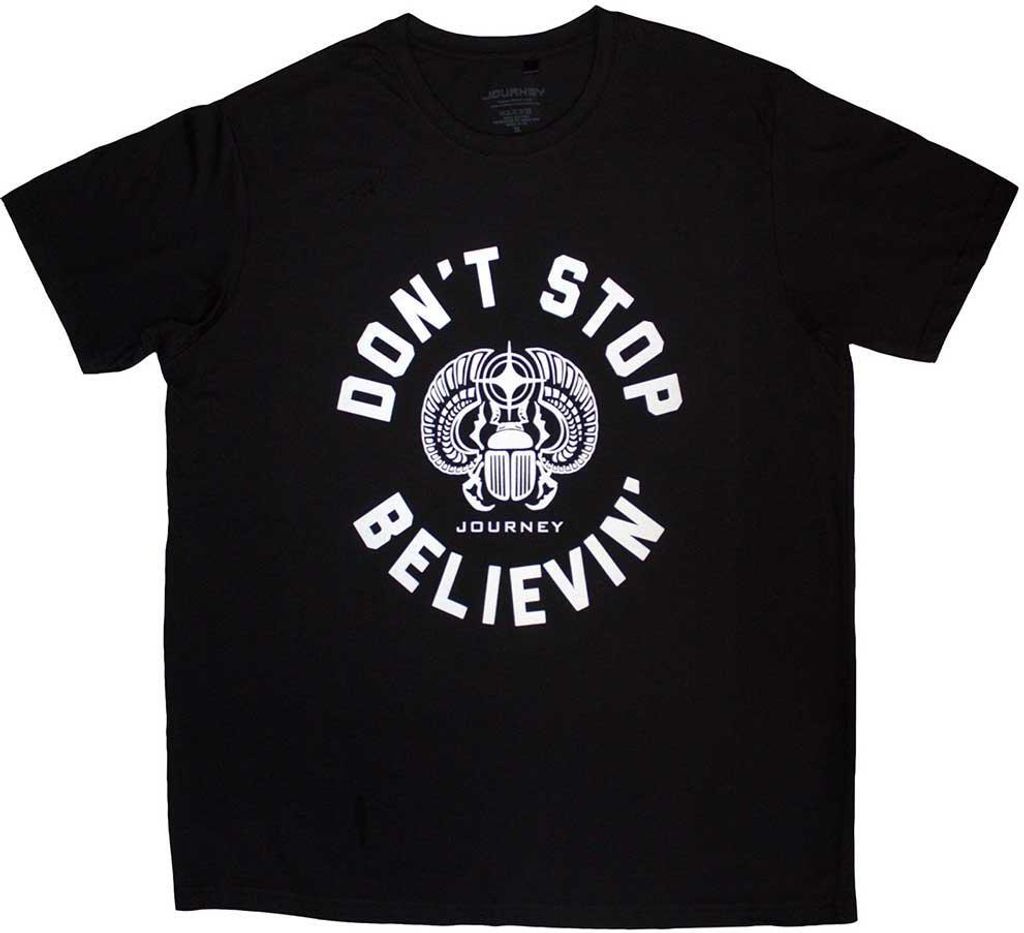Journey - "Believin" T-Shirt für Herren/Damen Uni RO11740 (S) (Schwarz)