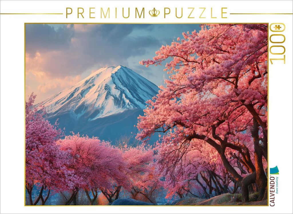 CALVENDO Puzzle Kirschblütenzauber in Japan | 1000 Teile Lege-Größe 64x48cm Foto-Puzzle für glückliche Stunden