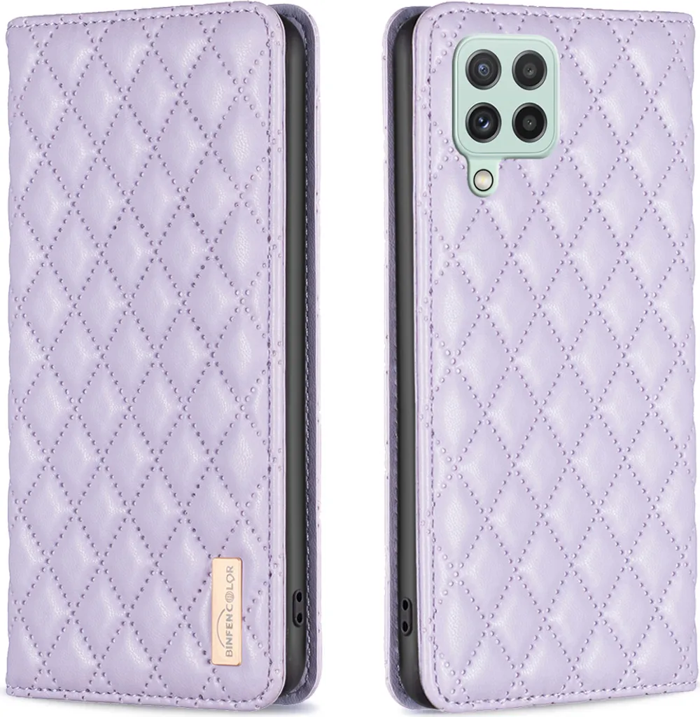 Cover Viola Samsung A22 4G Flip Case - Accessorio Glamour Portacarte