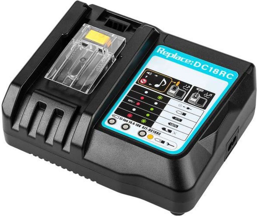 Chargeur de batterie DC18RC pour Makita BL1850 BL1815 Image du produit 