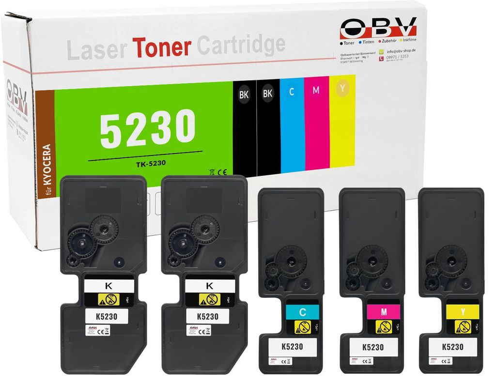 Kyocera TK-5230 kompatible Toner 5er Sparset - M5521cdn Produktbild 