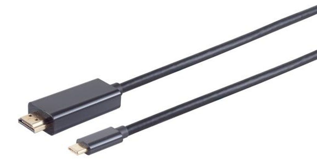 USB-C > HDMI (stekker-stekker) 1 meter adapterkabel, 4K, Productafbeelding 