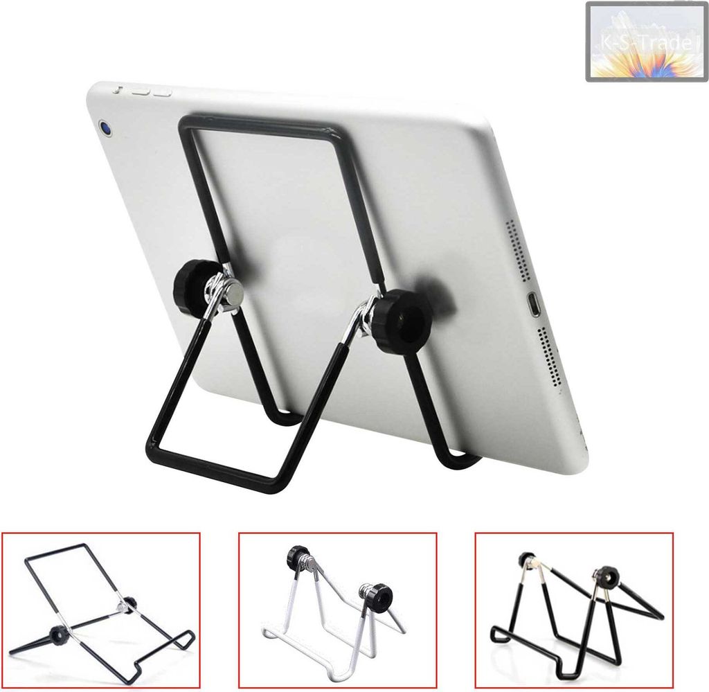 K-S-Trade Tablet-Ständer Tablet-Halterung Tablet-Aufsteller kompatibel mit Cubot TAB 30 faltbarer Tischständer Tablet Halterung