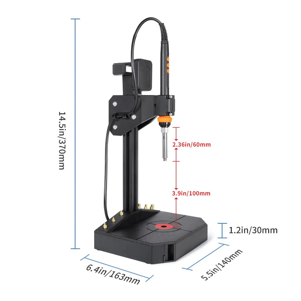Presse verticale à insertion Thermoset Mintion avec fer à souder 90W