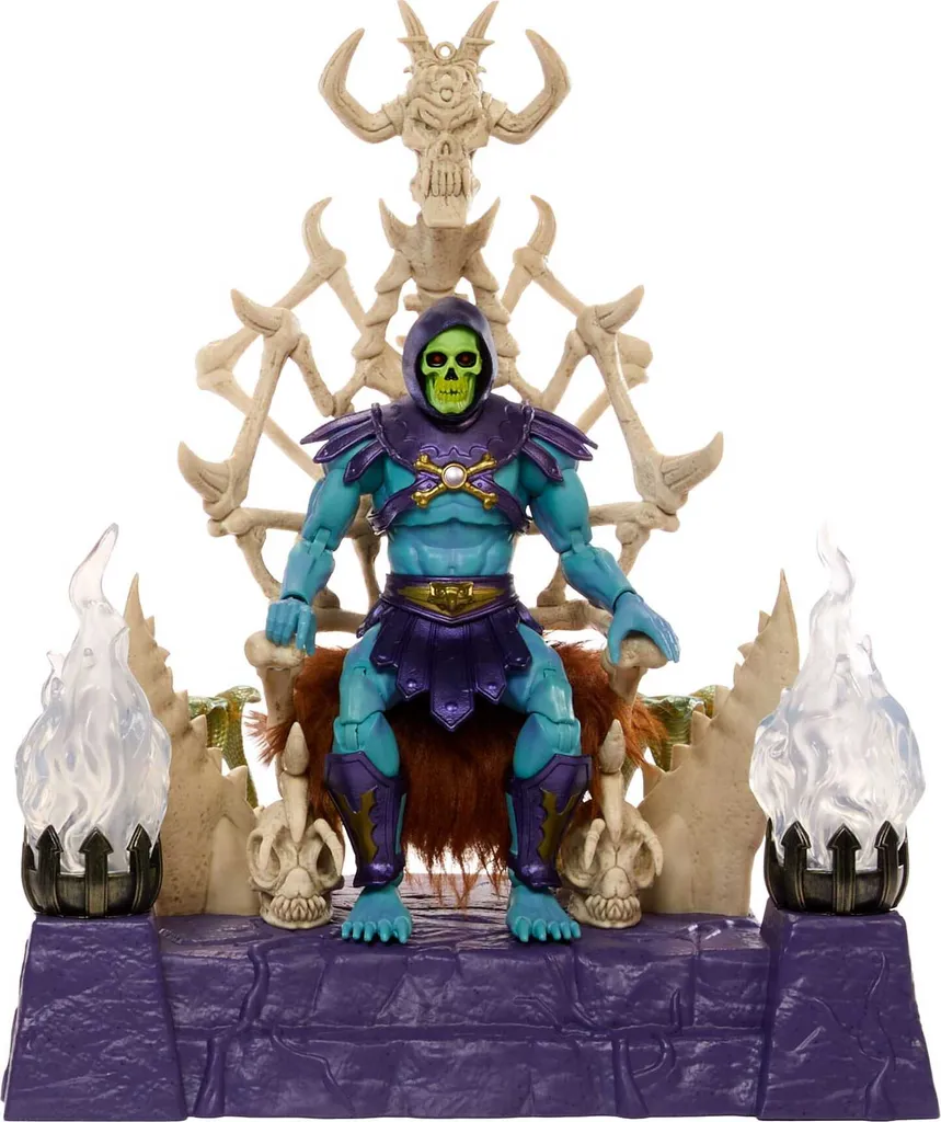 Figurine de Collection Skeletor Masterverse avec Trône Royal 18cm