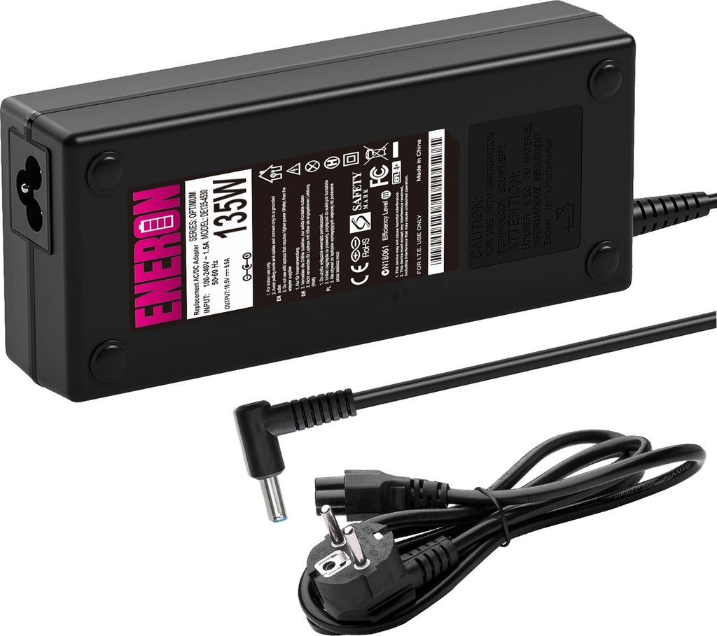 Zasilacz do laptopów HP 19.5V/6.9A 135W 4.5x3.0mm + KABEL Zdjęcie produktu 