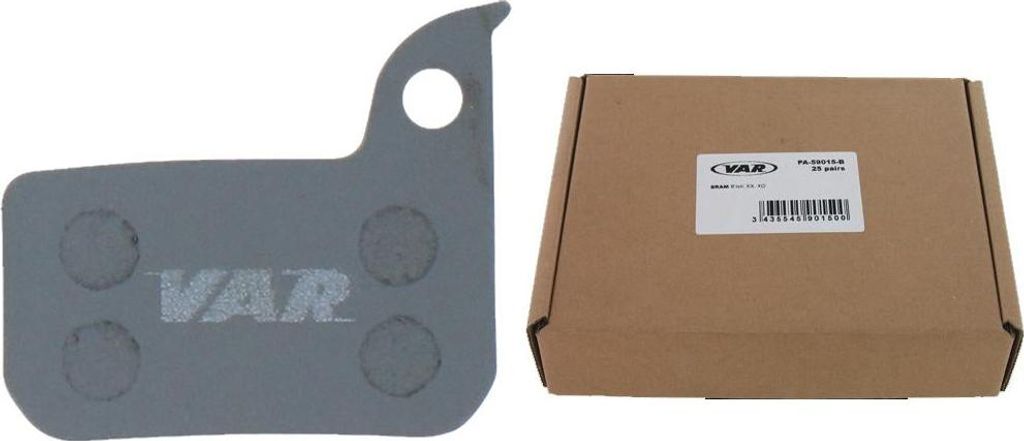 VAR Scheibenbremsbelag PA-59018-B organisch 25Stk Werkstattverp.