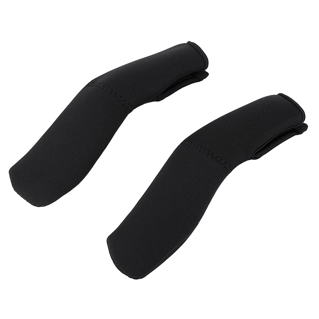 1 Paar schwarze Neopren-Griffüberzüge für Kinderwagen, Kinderwagen-Griffschutzhüllen