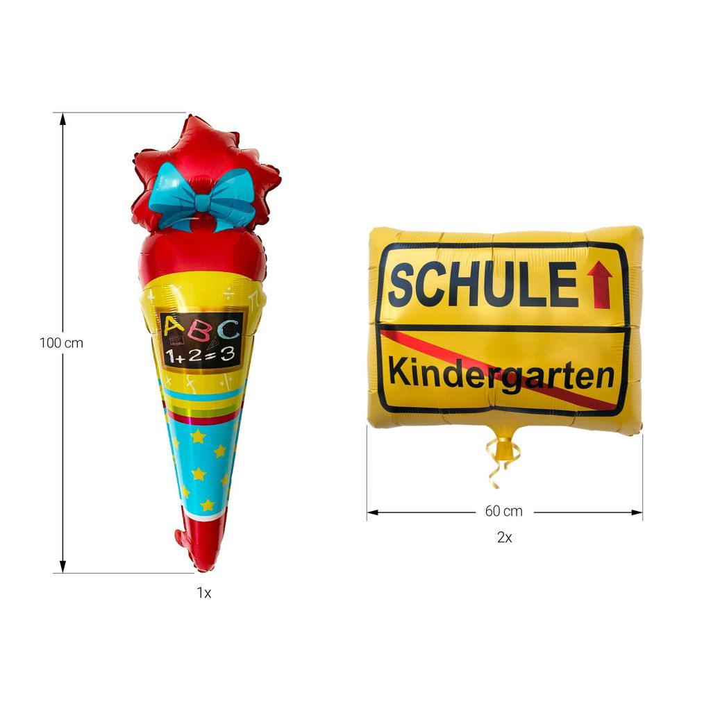 Krause & Sohn Lichterbild 'Zuckertüte' – 1x0,5 M, Brenndauer 60 Sek., Fertig Montiert, Für Schulanfang
