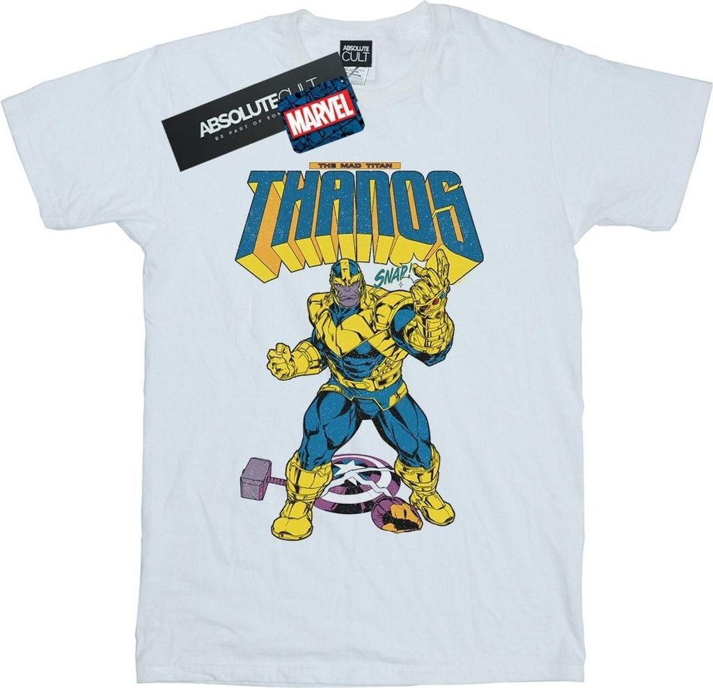 Marvel - "Mad Titan Snap" T-Shirt für Jungen BI30508 (116) (Weiß)