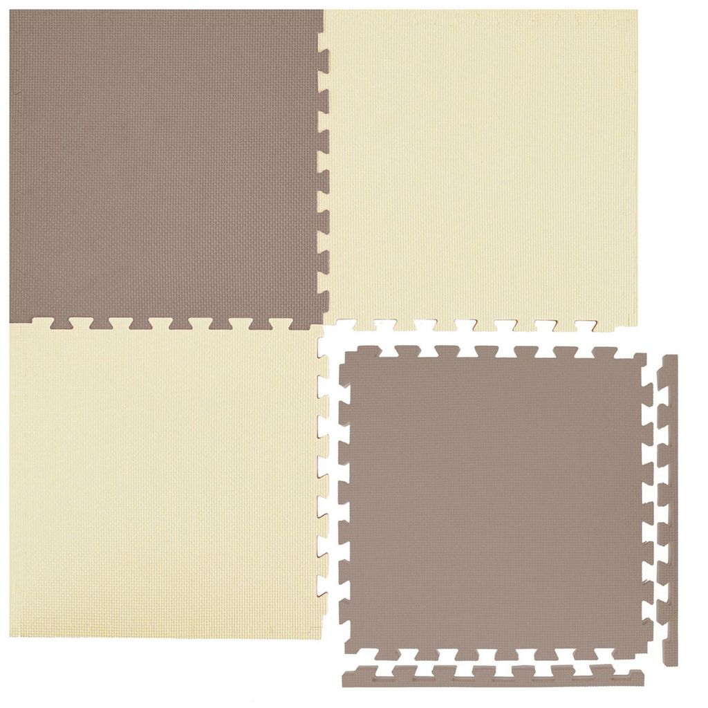 4cm dicke Fitnessmatte 4er Set - 50x50cm Bodenschutzmatte Produktbild 