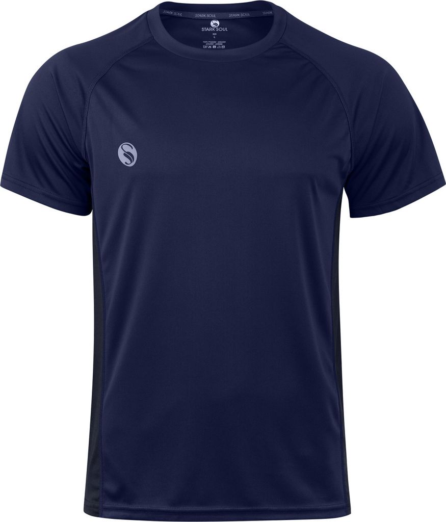 Sport Shirt "reflect" von Stark Soul, Kurzarm, Trainingsshirt - Marine - XXL