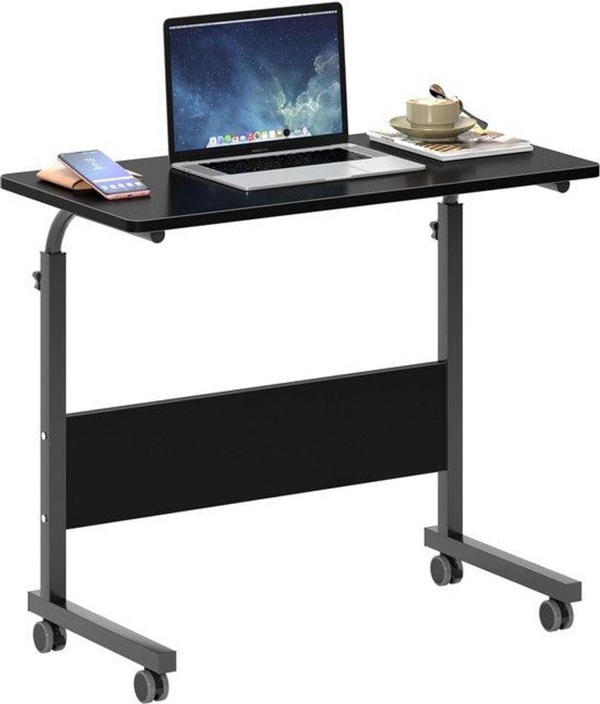 Wanderrad-Computer-Tisch mit Rollen für Arbeiten, Lesen und Lernen