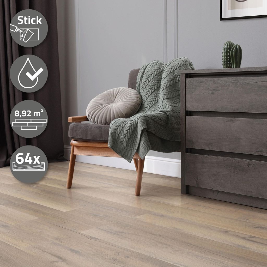 Pavimento in PVC ML-Design, piastrelle autoadesive in Immagine del prodotto 