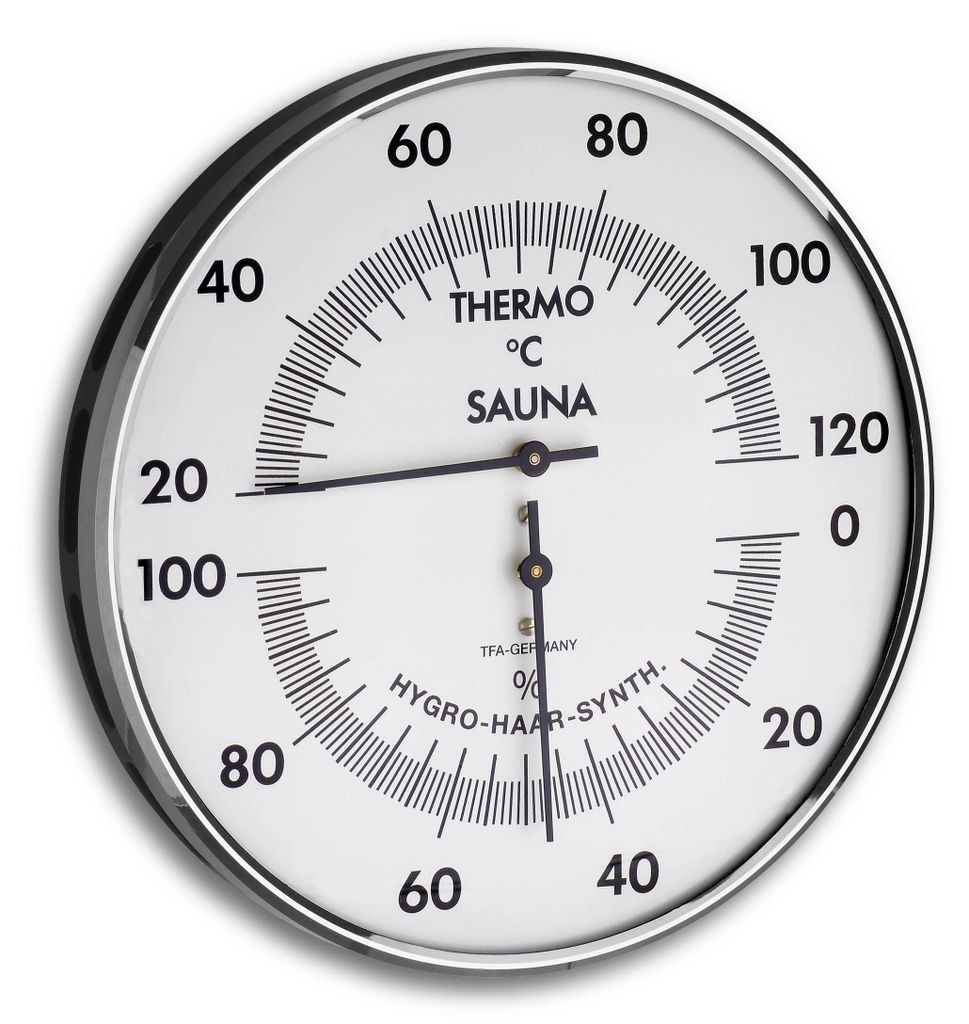 TFA Dostmann Sauna-Thermo-Hygrometer, Ø 132mm Produktbild 