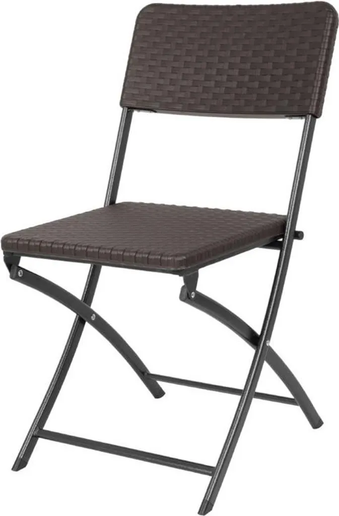 Chaises pliantes en rotin Bolero marron idéales pour terrasses de bistrot