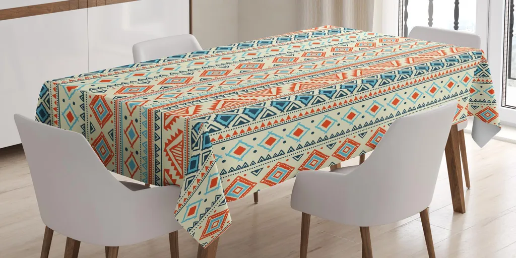 Tovaglia da Esterno Impermeabile ABAKUHAUS 140x170 Stile Etnico
