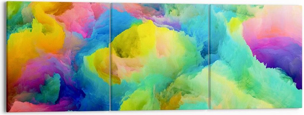 Bild auf Leinwand - Leinwandbild - Abstraktion modern - 150x50cm - Wand Bild - Wanddeko - Leinwanddruck - Bilder - Kunstdruck - Wanddekoration - Le...