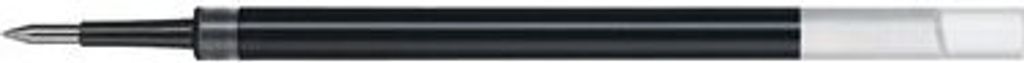 A close-up, side view of a black marker pen with a silver tip and a white cap.