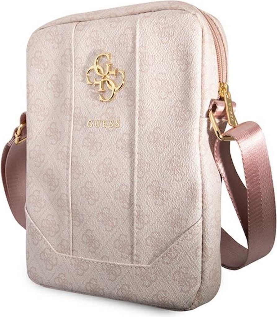 Borsa per tablet Guess 4G con logo grande in metallo (rosa) Immagine del prodotto 