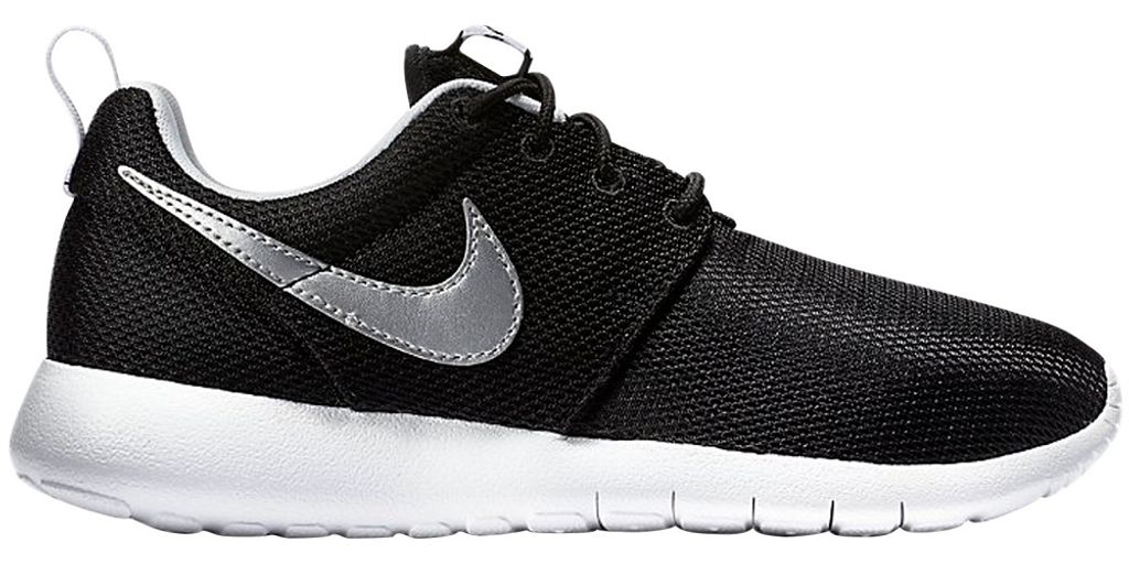 Nike Roshe One (GS) Sneaker Aktuelle Kollektion 2016 schwarz/weiß/silber, Farbe:schwarz/weiss, Schuhgröße:EUR 39