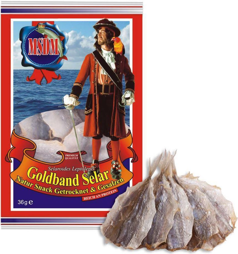 EuroAsia Trockenfisch Goldband Selar Original 36g Produktbild 