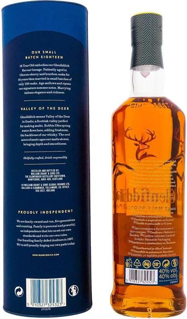 Glenfiddich 18 Years + Box 700ml 40% Vol. Produktbild 6