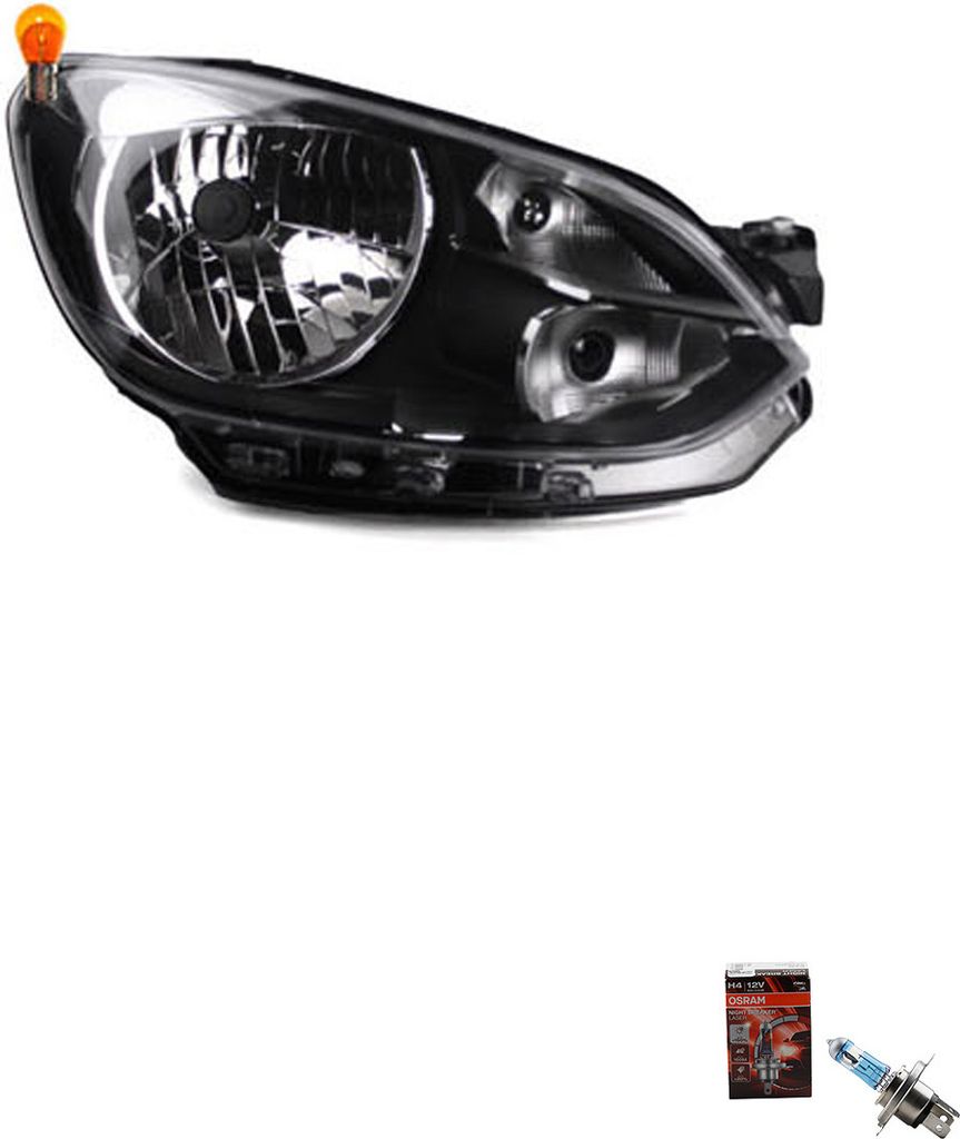 Johns, Scheinwerfer + Osram Night Breaker Laser passend für VW Up! 12/2011 -06/16 Rechts 1S1941016K 1S1941016H 1S1941016M
